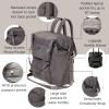imageBaggallini Nolita Convertible Backpack  14x11 Inch Travel Backpack with 16 Inch Laptop Sleeve  Lightweight Luggage BackpackSmoke Twill