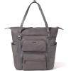 imageBaggallini Nolita Convertible Backpack  14x11 Inch Travel Backpack with 16 Inch Laptop Sleeve  Lightweight Luggage BackpackSmoke Twill