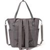 imageBaggallini Nolita Convertible Backpack  14x11 Inch Travel Backpack with 16 Inch Laptop Sleeve  Lightweight Luggage BackpackSmoke Twill
