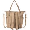 imageBaggallini Nolita Convertible Backpack  14x11 Inch Travel Backpack with 16 Inch Laptop Sleeve  Lightweight Luggage BackpackTaupe Twill