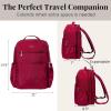 imageBaggallini Tribeca Expandable Laptop Backpack  15quotx11quot Lightweight Work Travel Bag wLuggage Sleeve ampamp RFIDBeet Red