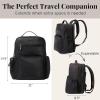 imageBaggallini Tribeca Expandable Laptop Backpack  15quotx11quot Lightweight Work Travel Bag wLuggage Sleeve ampamp RFIDBlack Twill