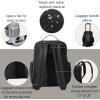 imageBaggallini Tribeca Expandable Laptop Backpack  15quotx11quot Lightweight Work Travel Bag wLuggage Sleeve ampamp RFIDBlack Twill