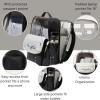 imageBaggallini Tribeca Expandable Laptop Backpack  15quotx11quot Lightweight Work Travel Bag wLuggage Sleeve ampamp RFIDBlack Twill