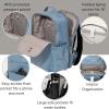 imageBaggallini Tribeca Expandable Laptop Backpack  15quotx11quot Lightweight Work Travel Bag wLuggage Sleeve ampamp RFIDCornflower Twill