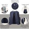 imageBaggallini Tribeca Expandable Laptop Backpack  15quotx11quot Lightweight Work Travel Bag wLuggage Sleeve ampamp RFIDFrench Navy