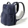 imageBaggallini Tribeca Expandable Laptop Backpack  15quotx11quot Lightweight Work Travel Bag wLuggage Sleeve ampamp RFIDFrench Navy