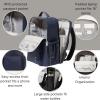 imageBaggallini Tribeca Expandable Laptop Backpack  15quotx11quot Lightweight Work Travel Bag wLuggage Sleeve ampamp RFIDFrench Navy