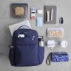 imageBaggallini Tribeca Expandable Laptop Backpack  15quotx11quot Lightweight Work Travel Bag wLuggage Sleeve ampamp RFIDFrench Navy