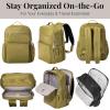 imageBaggallini Tribeca Expandable Laptop Backpack  15quotx11quot Lightweight Work Travel Bag wLuggage Sleeve ampamp RFIDSage Twill