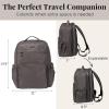imageBaggallini Tribeca Expandable Laptop Backpack  15quotx11quot Lightweight Work Travel Bag wLuggage Sleeve ampamp RFIDSmoke Twill