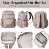 imageBaggallini Tribeca Expandable Laptop Backpack  15quotx11quot Lightweight Work Travel Bag wLuggage Sleeve ampamp RFIDSterling Shimmer