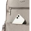 imageBaggallini Tribeca Expandable Laptop Backpack  15quotx11quot Lightweight Work Travel Bag wLuggage Sleeve ampamp RFIDSterling Shimmer