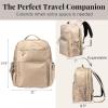 imageBaggallini Tribeca Expandable Laptop Backpack  15quotx11quot Lightweight Work Travel Bag wLuggage Sleeve ampamp RFIDTaupe Twill