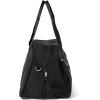 imageBaggallini Weekender Expandable Duffel  Lightweight 11x17 Inch Overnight Travel BagBlack