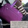 imageBaggallini Weekender Expandable Duffel  Lightweight 11x17 Inch Overnight Travel BagBlack