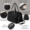 imageBaggallini Weekender Expandable Duffel  Lightweight 11x17 Inch Overnight Travel BagBlack