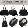 imageBaggallini Weekender Expandable Duffel  Lightweight 11x17 Inch Overnight Travel BagBlack