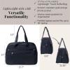 imageBaggallini Weekender Expandable Duffel  Lightweight 11x17 Inch Overnight Travel BagFrench Navy