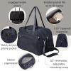 imageBaggallini Weekender Expandable Duffel  Lightweight 11x17 Inch Overnight Travel BagFrench Navy