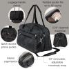 imageBaggallini Weekender Expandable Duffel  Lightweight 11x17 Inch Overnight Travel BagMidnight Blossom Print
