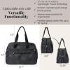 imageBaggallini Weekender Expandable Duffel  Lightweight 11x17 Inch Overnight Travel BagMidnight Blossom Print