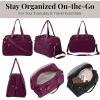 imageBaggallini Weekender Expandable Duffel  Lightweight 11x17 Inch Overnight Travel BagMulberry