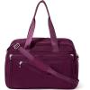 imageBaggallini Weekender Expandable Duffel  Lightweight 11x17 Inch Overnight Travel BagMulberry