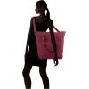 imageLarge Carryall Tote Bag for Women  Lightweight Nylon Zipper Top Weekender Travel Beach Bag Personal Item wLuggage SleeveDark Cherry