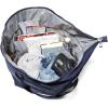imageLarge Carryall Tote Bag for Women  Lightweight Nylon Zipper Top Weekender Travel Beach Bag Personal Item wLuggage SleeveFrench Navy