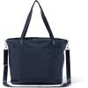 imageLarge Carryall Tote Bag for Women  Lightweight Nylon Zipper Top Weekender Travel Beach Bag Personal Item wLuggage SleeveFrench Navy
