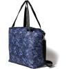 imageLarge Carryall Tote Bag for Women  Lightweight Nylon Zipper Top Weekender Travel Beach Bag Personal Item wLuggage SleeveIndigo Petal