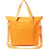 imageLarge Carryall Tote Bag for Women  Lightweight Nylon Zipper Top Weekender Travel Beach Bag Personal Item wLuggage SleeveMarigold