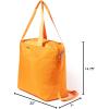 imageLarge Carryall Tote Bag for Women  Lightweight Nylon Zipper Top Weekender Travel Beach Bag Personal Item wLuggage SleeveMarigold