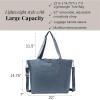 imageLarge Carryall Tote Bag for Women  Lightweight Nylon Zipper Top Weekender Travel Beach Bag Personal Item wLuggage SleeveMist