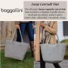 imageLarge Carryall Tote Bag for Women  Lightweight Nylon Zipper Top Weekender Travel Beach Bag Personal Item wLuggage SleeveMulberry