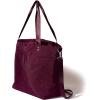 imageLarge Carryall Tote Bag for Women  Lightweight Nylon Zipper Top Weekender Travel Beach Bag Personal Item wLuggage SleeveMulberry