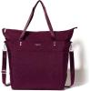 imageLarge Carryall Tote Bag for Women  Lightweight Nylon Zipper Top Weekender Travel Beach Bag Personal Item wLuggage SleeveMulberry
