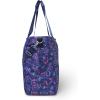 imageLarge Carryall Tote Bag for Women  Lightweight Nylon Zipper Top Weekender Travel Beach Bag Personal Item wLuggage SleeveNavy Garden