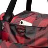 imageLarge Carryall Tote Bag for Women  Lightweight Nylon Zipper Top Weekender Travel Beach Bag Personal Item wLuggage SleeveRed Buffalo Plaid