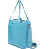 imageLarge Carryall Tote Bag for Women  Lightweight Nylon Zipper Top Weekender Travel Beach Bag Personal Item wLuggage SleeveSeaside Blue