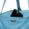 imageLarge Carryall Tote Bag for Women  Lightweight Nylon Zipper Top Weekender Travel Beach Bag Personal Item wLuggage SleeveSeaside Blue