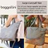 imageLarge Carryall Tote Bag for Women  Lightweight Nylon Zipper Top Weekender Travel Beach Bag Personal Item wLuggage SleeveTerracotta