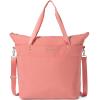 imageLarge Carryall Tote Bag for Women  Lightweight Nylon Zipper Top Weekender Travel Beach Bag Personal Item wLuggage SleeveTerracotta
