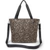 imageLarge Carryall Tote Bag for Women  Lightweight Nylon Zipper Top Weekender Travel Beach Bag Personal Item wLuggage SleeveWild Cheetah