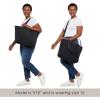 imageLarge Carryall Tote Bag for Women  Lightweight Nylon Zipper Top Weekender Travel Beach Bag Personal Item wLuggage SleeveWild Cheetah