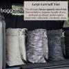 imageLarge Carryall Tote Bag for Women  Lightweight Nylon Zipper Top Weekender Travel Beach Bag Personal Item wLuggage SleeveWild Cheetah