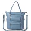 imageBaggallini Nolita Convertible Backpack  14x11 Inch Travel Backpack with 16 Inch Laptop Sleeve  Lightweight Luggage BackpackCornflower Twill