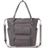 imageBaggallini Nolita Convertible Backpack  14x11 Inch Travel Backpack with 16 Inch Laptop Sleeve  Lightweight Luggage BackpackSmoke Twill