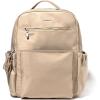 imageBaggallini Tribeca Expandable Laptop Backpack  15quotx11quot Lightweight Work Travel Bag wLuggage Sleeve ampamp RFIDTaupe Twill